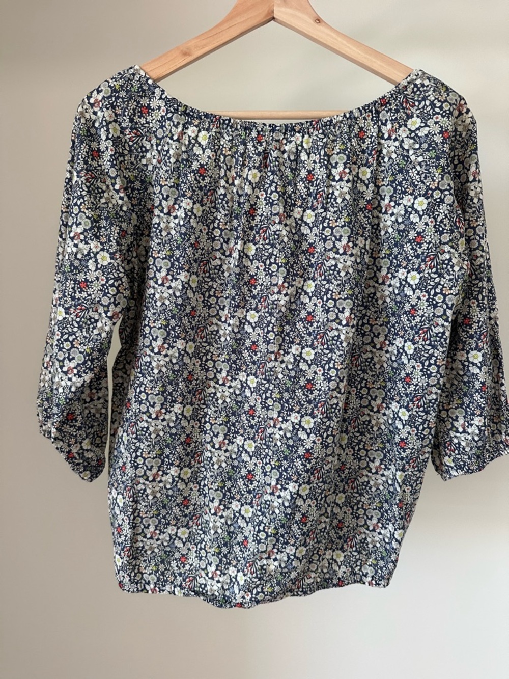 J. Crew Liberty Print‎ "June Meadow" Floral Peasant Blouse XS - Picture 8 of 9